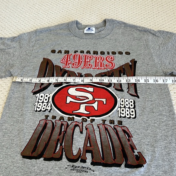 NWOT Vintage SF 49ers t-shirt, size Small/Medium, circa 1990 - Picture 4 of 7